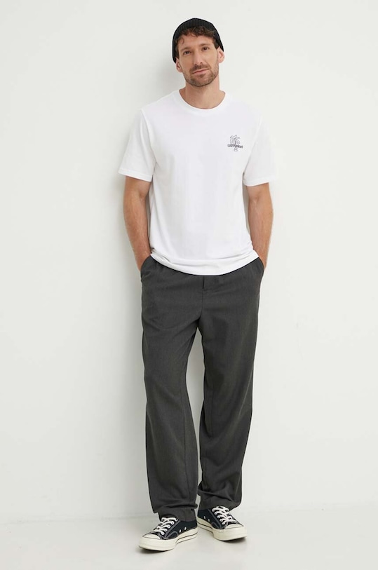 Converse t-shirt bawełniany 10027155.A02 biały SS24