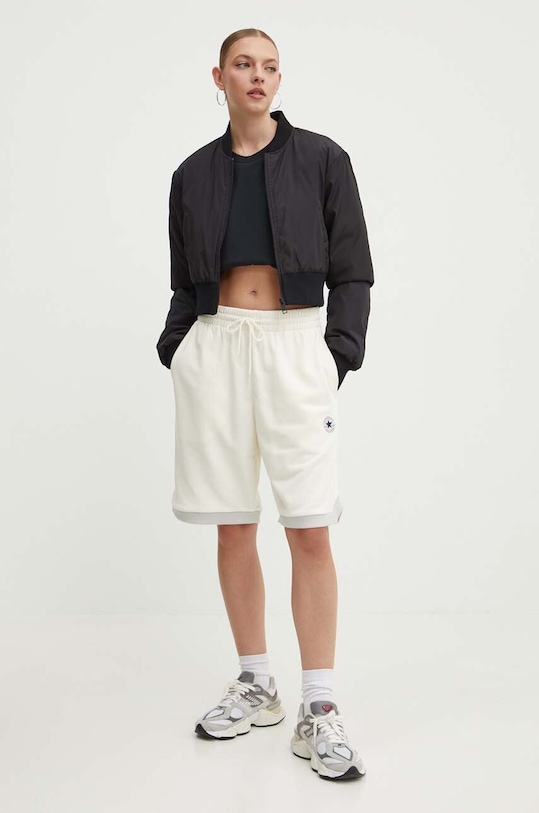 Хлопковая футболка Converse 10026461.A01 чёрный