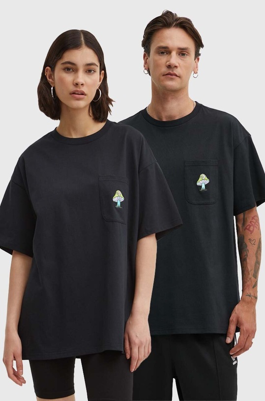 Converse t-shirt bawełniany aplikacja czarny 10026445.A01