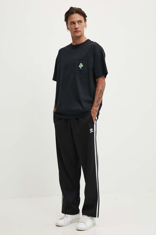 Converse t-shirt bawełniany 10026445.A01 czarny SS24