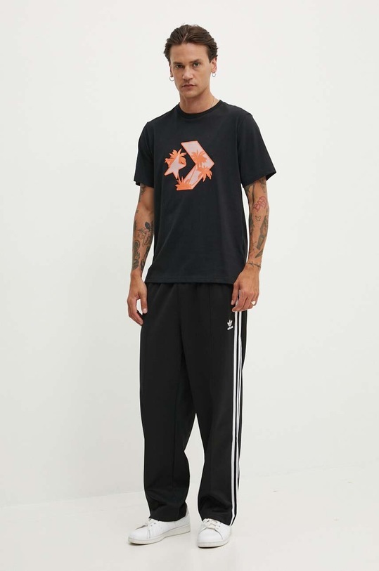Îmbrăcăminte Converse tricou din bumbac 10026417.A01 negru