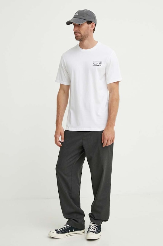 Converse t-shirt bawełniany 10021134.A27 biały SS24