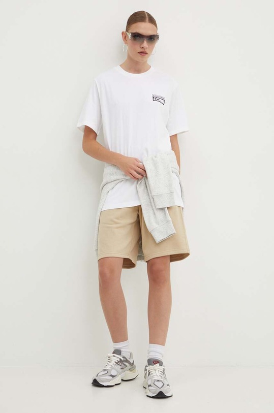 Odzież Converse t-shirt bawełniany 10021134.A27 biały