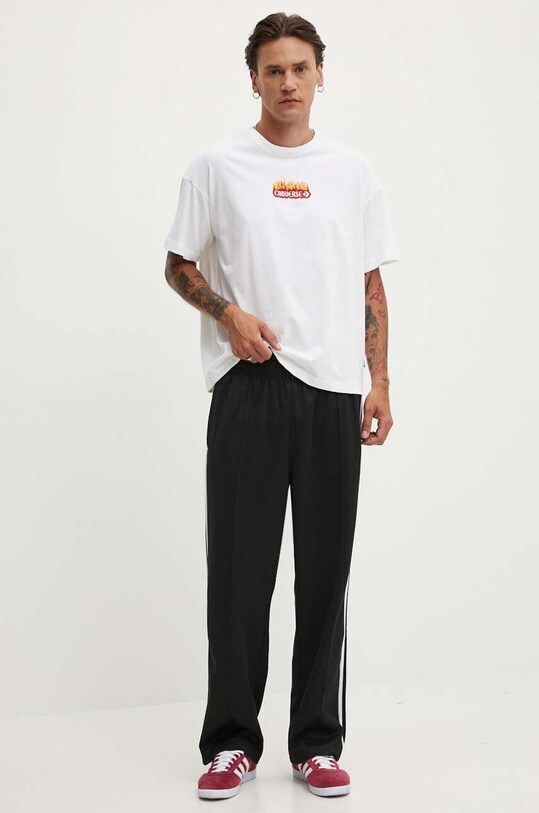 Хлопковая футболка Converse 10026466.A01 белый SS24