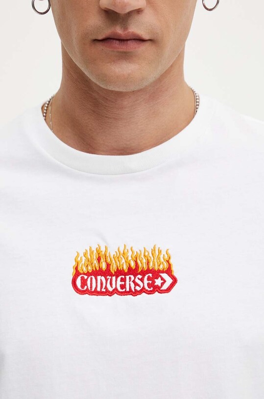 Хлопковая футболка Converse 10026466.A01