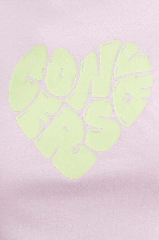 Бавовняна футболка Converse 10026369.A04 рожевий
