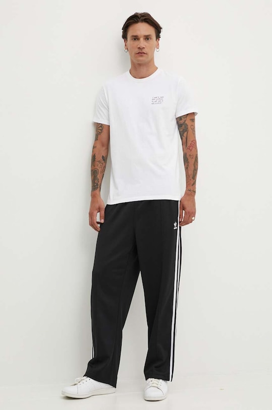 Bavlněné tričko Kaotiko AN018.01.G002 bílá SS24