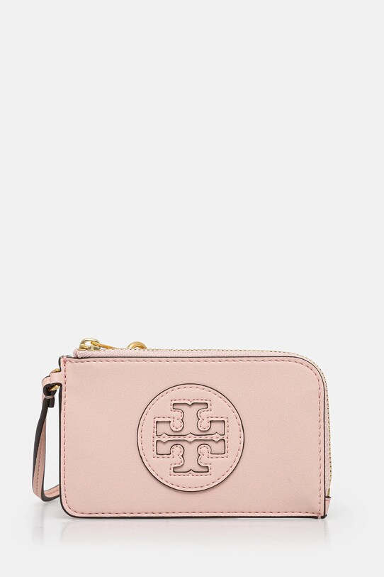 Tory Burch portofel Ella imitatie de piele roz 157506.655