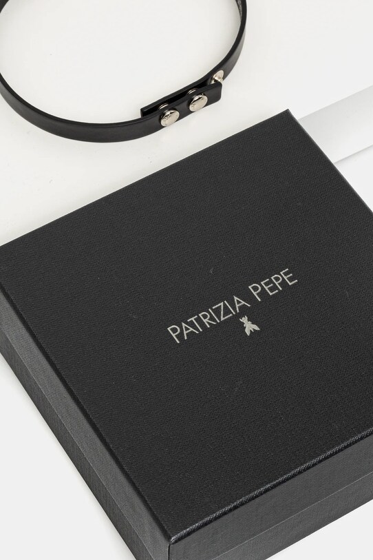 Patrizia Pepe colier din piele negru 8J1722.L048