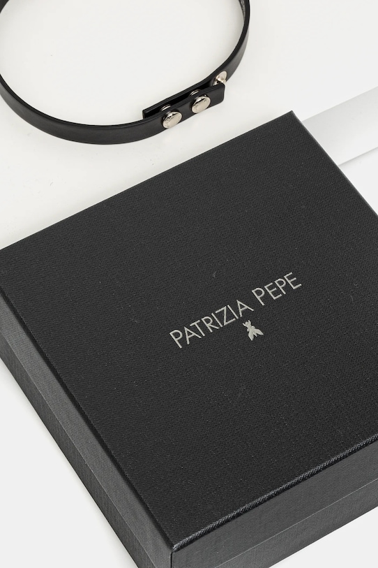 Кожаное ожерелье Patrizia Pepe чёрный 8J1722.L048