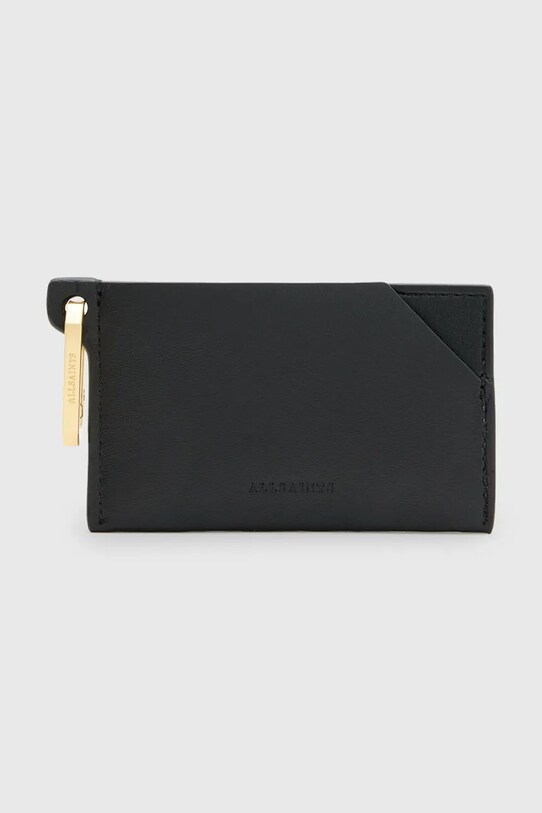 AllSaints portacarte in pelle HEX CARDHOLDER custodia per carte nero W398XB