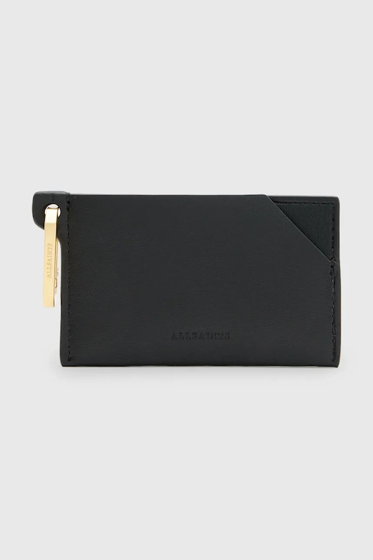 Шкіряний чохол на банківські карти AllSaints HEX CARDHOLDER чохол для карт чорний W398XB