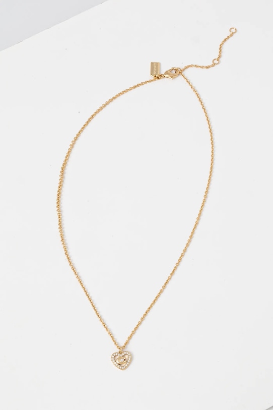 Náhrdelník Coach zirkonie zlatá 506206GLD110