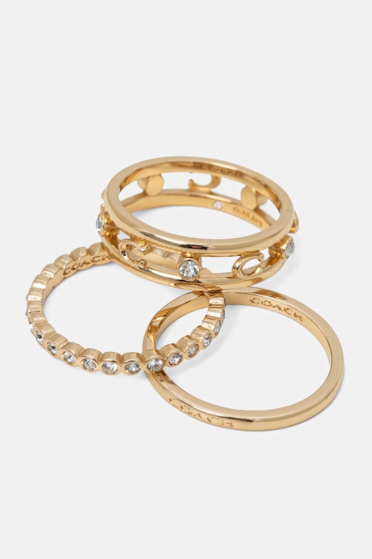 Prstenje Coach 3-pack 506210GLD710 zlatna SS25