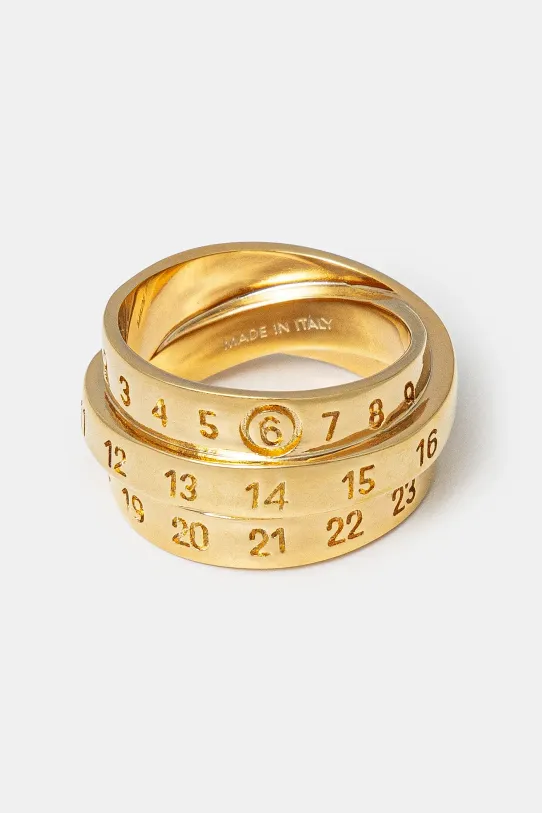 MM6 Maison Margiela pierścionek złoty SM6UQ0073