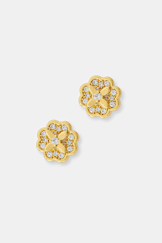 Сережки Kate Spade циркон золотий KJ322