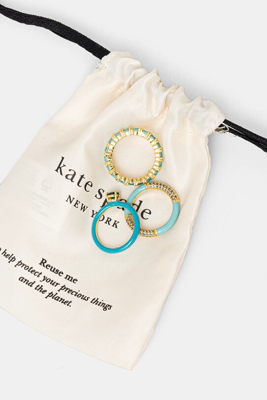 Doplňky Prstýnek Kate Spade 3-pack KK388 tyrkysová