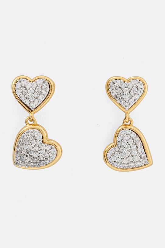Сережки Kate Spade циркон золотий KK474