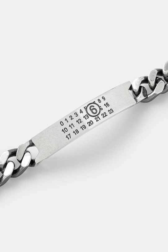 MM6 Maison Margiela braccialetto SM6UY0049.SV0235 argento SS25