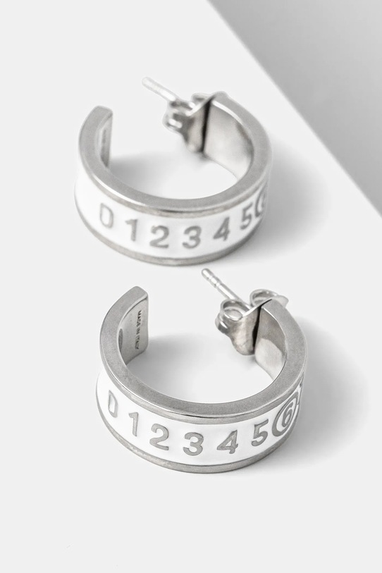 Náušnice MM6 Maison Margiela strieborná SM6VG0084.P7211