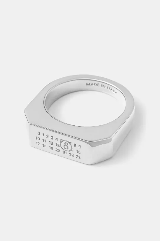 Prsteň MM6 Maison Margiela strieborná SM7UQ0076.P6469