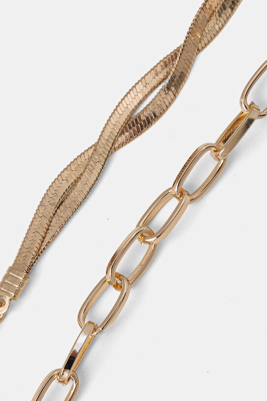 Aldo bransoletka na kostkę ERYCIA 2-pack ERYCIA.710 złoty SS25