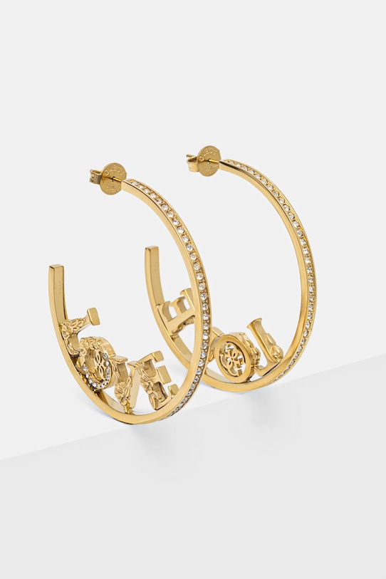 Náušnice Guess 4 LOVE ostatné zlatá JUBE05.035JW