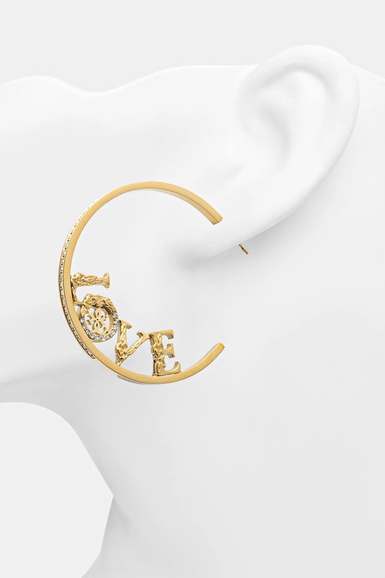 Náušnice Guess 4 LOVE JUBE05.035JW zlatá SS25