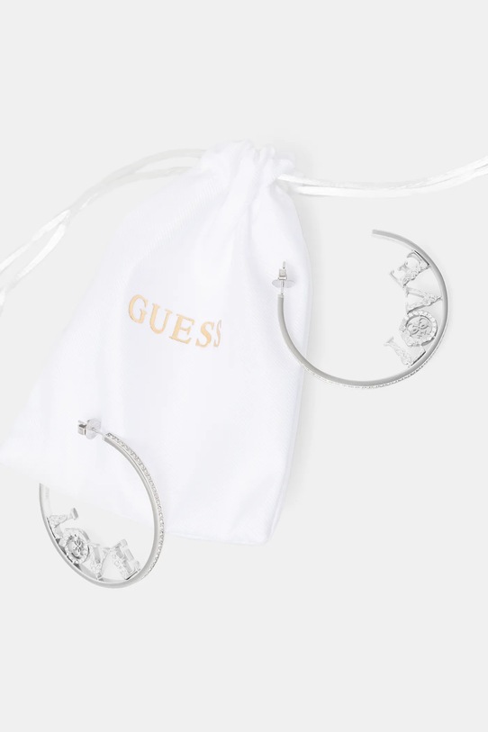 Náušnice Guess 4 LOVE JUBE05.035JW stříbrná