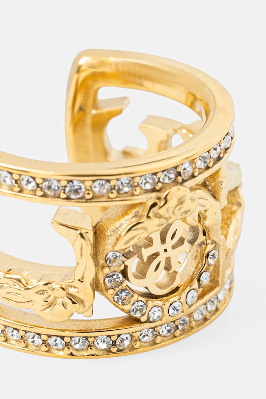 Σκουλαρίκια Guess 4 LOVE JUBE05.036JW χρυσαφί SS25