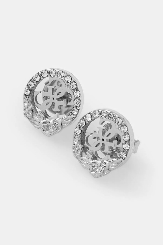 Náušnice Guess 4 LOVE zirkonie stříbrná JUBE05.041JW