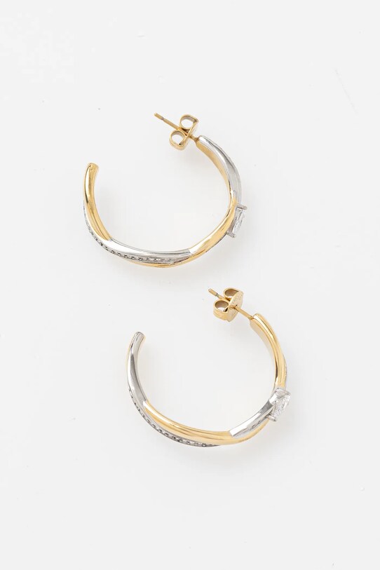 Сережки Guess TWIST JUBE05.063JW золотий SS25