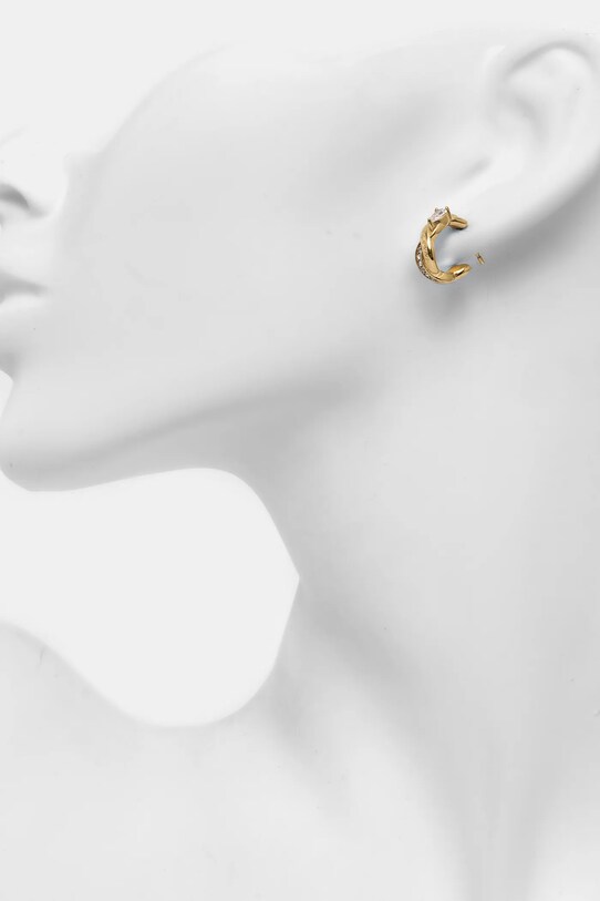 Náušnice Guess TWIST zlatá JUBE05.065JW