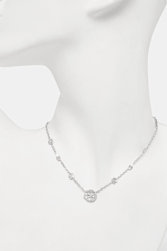 Dodaci Ogrlica Guess 4 LOVE JUBN05.038JW srebrna
