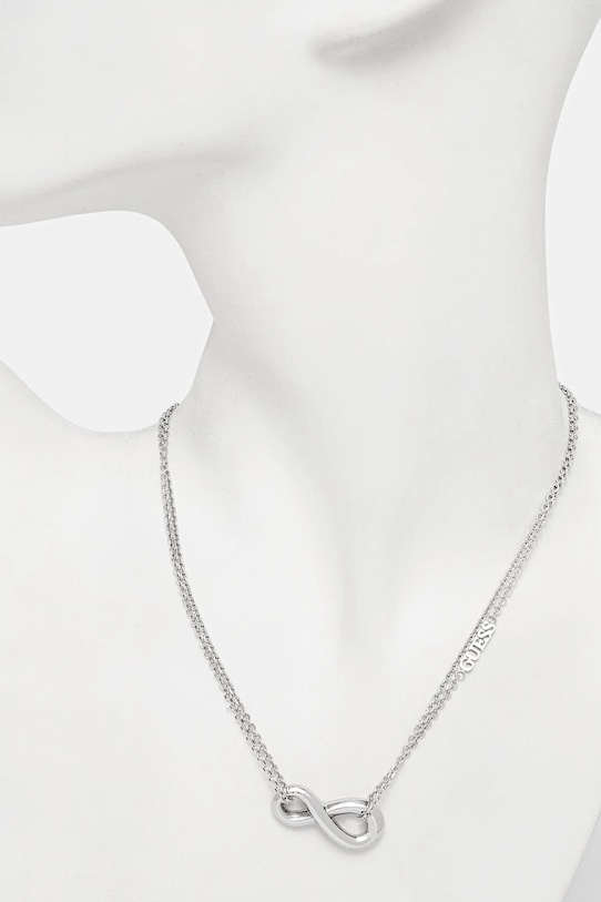 Akcesoria Guess naszyjnik AMORE JUBN05.049JW srebrny