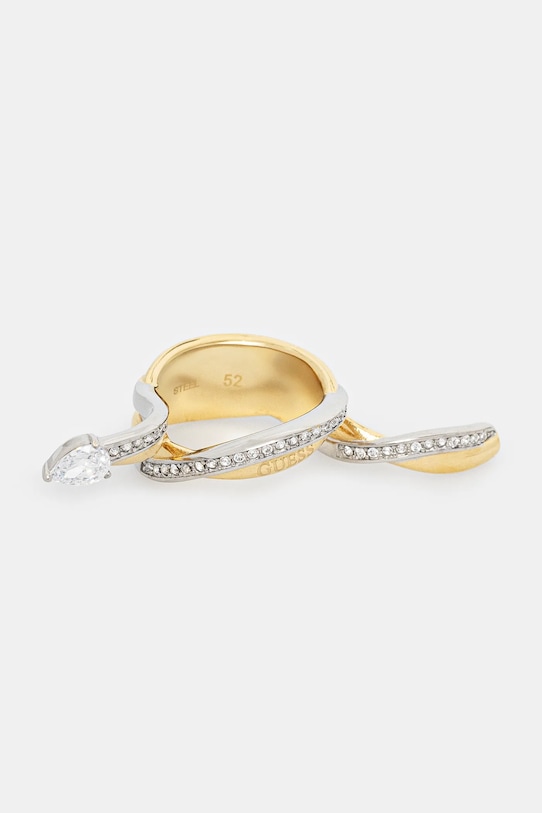 Prsteň Guess TWIST ostatné zlatá JUBR05.064JW