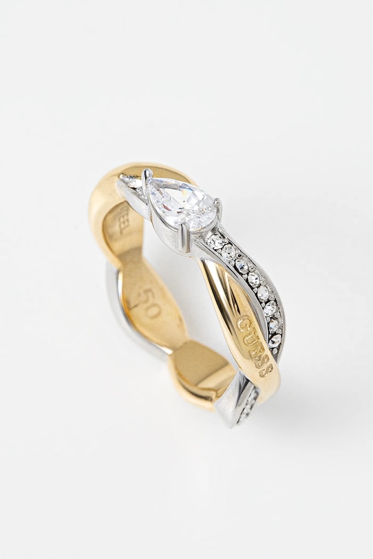 Guess pierścionek TWIST Gift Box złoty JUBR05.068JW