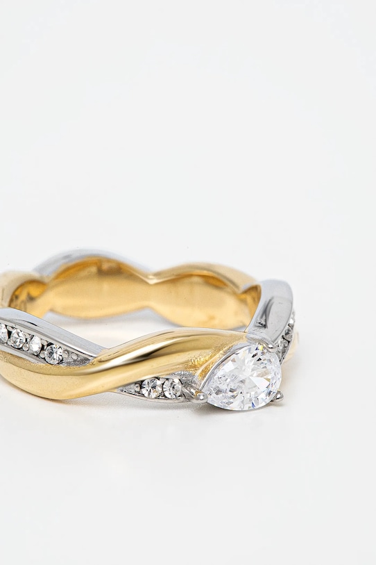 Guess pierścionek TWIST JUBR05.068JW złoty SS25