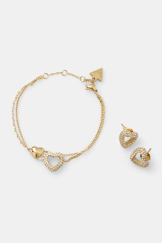 Браслет и серьги Guess BELOVED циркон золотой JUBS05.075JW