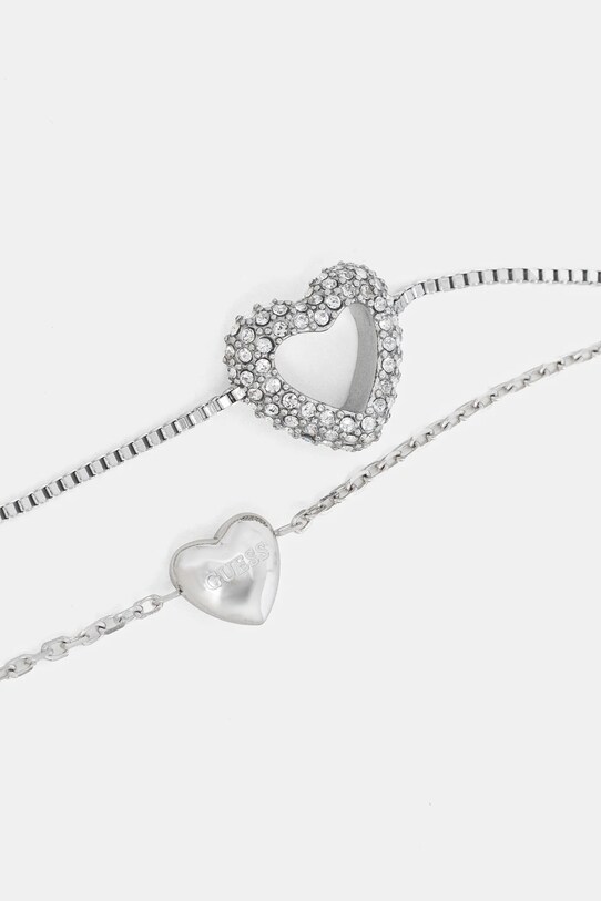 Accesorii Guess brățară și cercei BELOVED JUBS05.075JW argintiu