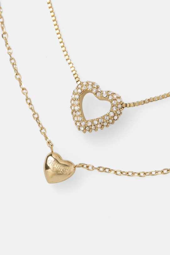 Κολιέ και σκουλαρίκια Guess BELOVED JUBS05.076JW χρυσαφί SS25