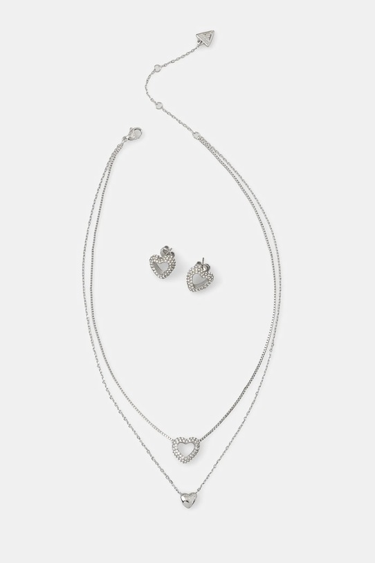 Колье и серьги Guess BELOVED Gift Box серебрянный JUBS05.076JW