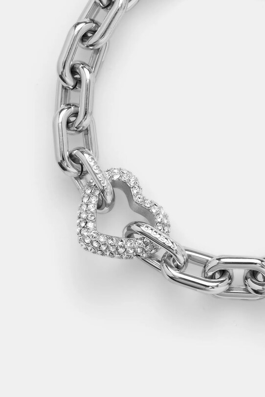 Narukvica i naušnice Guess BELOVED JUBS05.077JW srebrna SS25