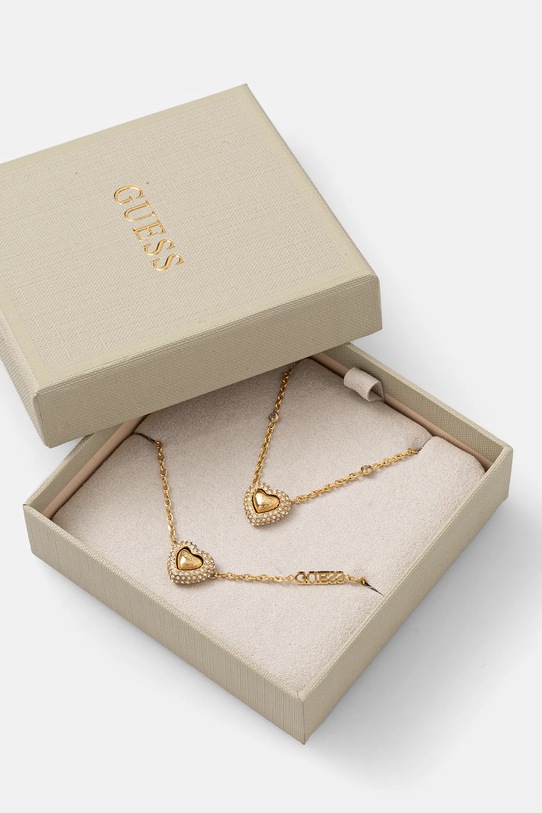 Dodaci Ogrlica i narukvica Guess BELOVED JUBS05.078JW zlatna