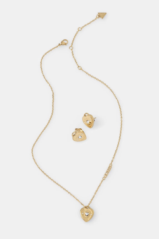 Guess naszyjnik i kolczyki AMORE Gift Box złoty JUBS05.080JW
