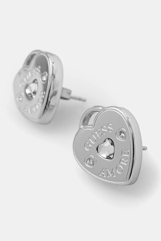 Dodaci Ogrlica i naušnice Guess AMORE JUBS05.080JW srebrna