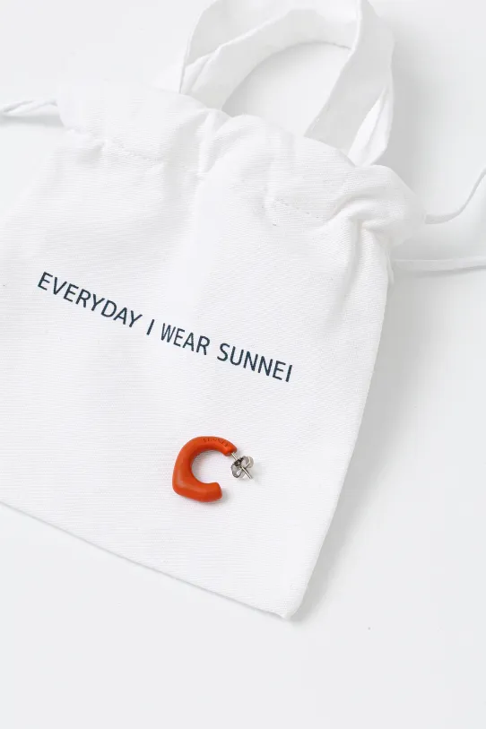 Sunnei orecchino ACCXJEW016 arancione SS25
