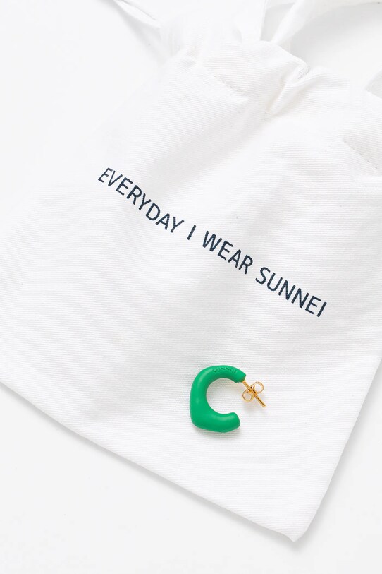 Обица Sunnei ACCXJEW016 зелен SS25