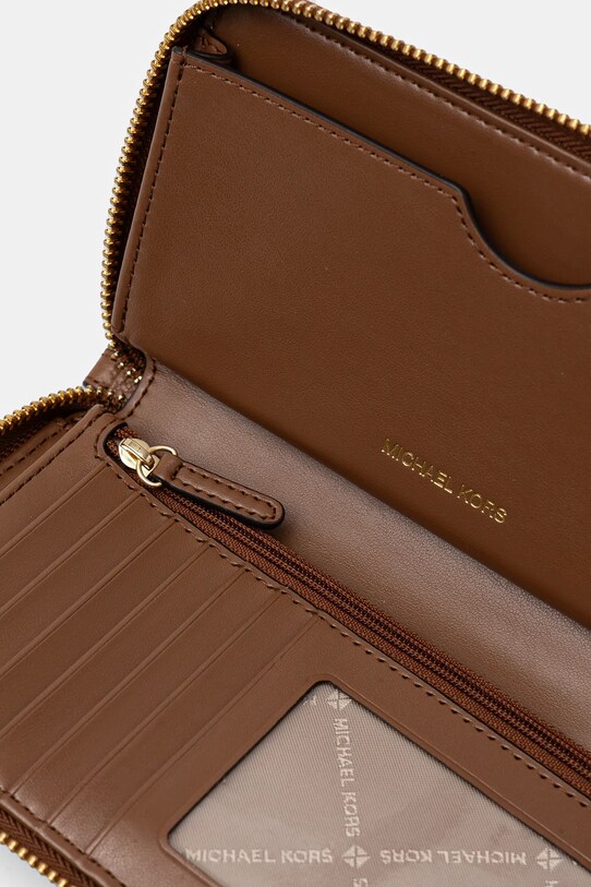 Accesorii MICHAEL Michael Kors portofel de piele 32F6GM9E3L maro