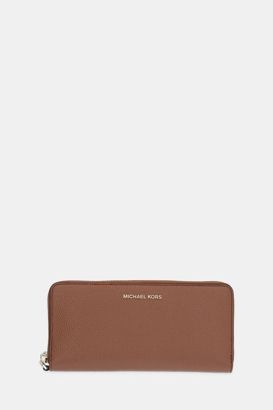 Kožená peněženka MICHAEL Michael Kors přírodní kůže hnědá 32T4GJ6E7L